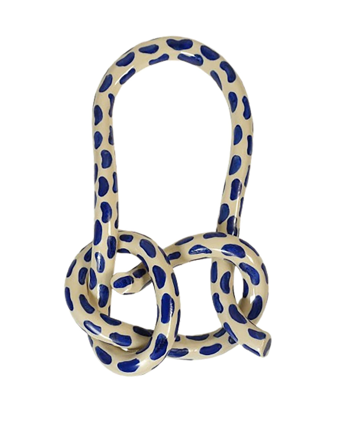 Nodo murale con pennellate blu