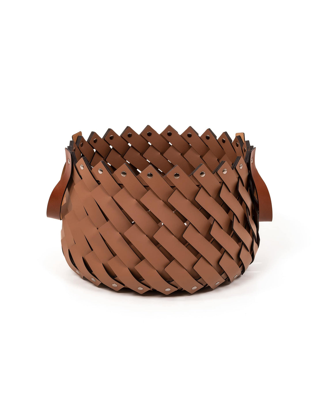 Basket - Almeria small with handles - Brownie