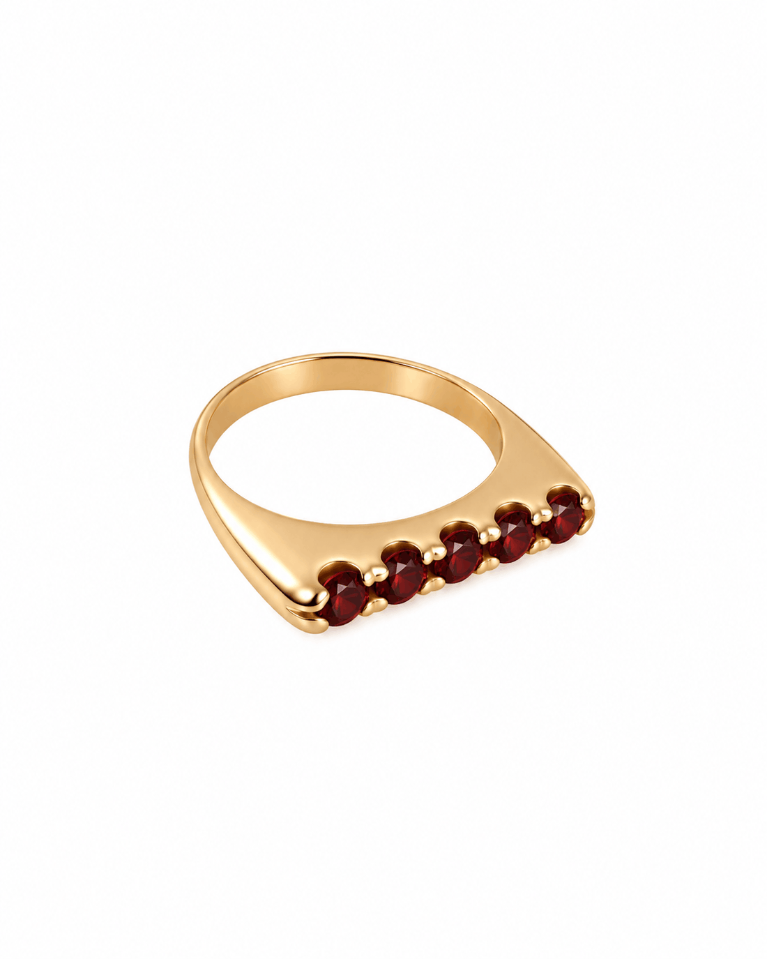 Anello corona 5 pietre