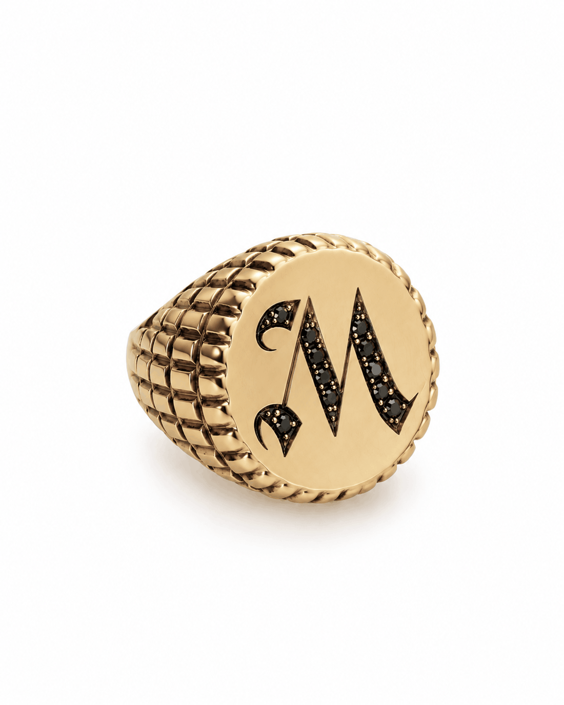 Anello sigillo lettera (M)