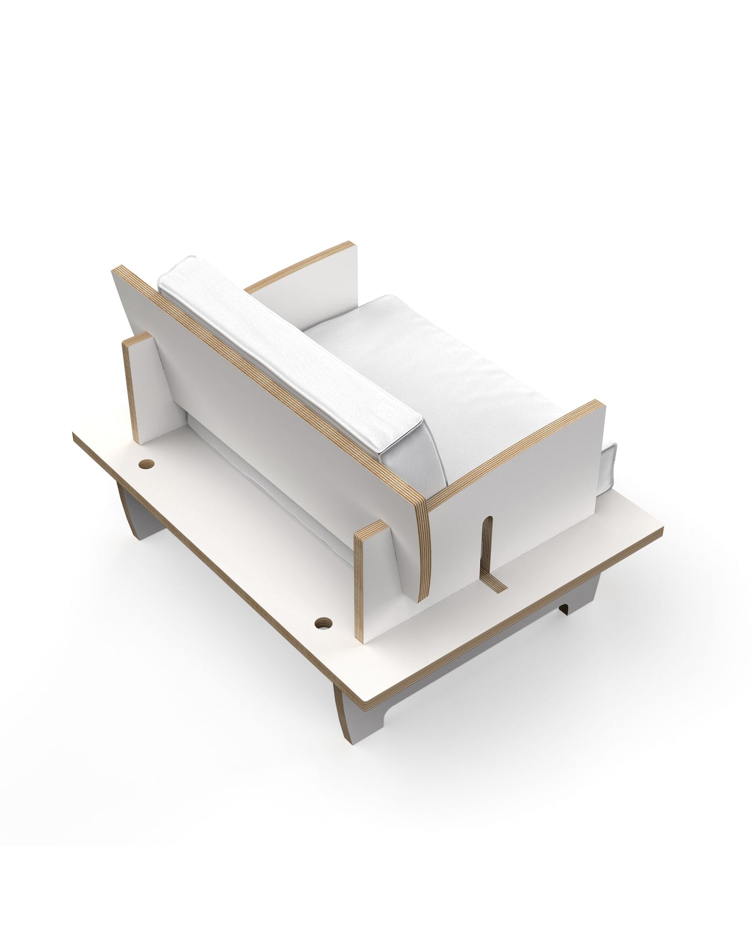 Cinque poltrona - bianco