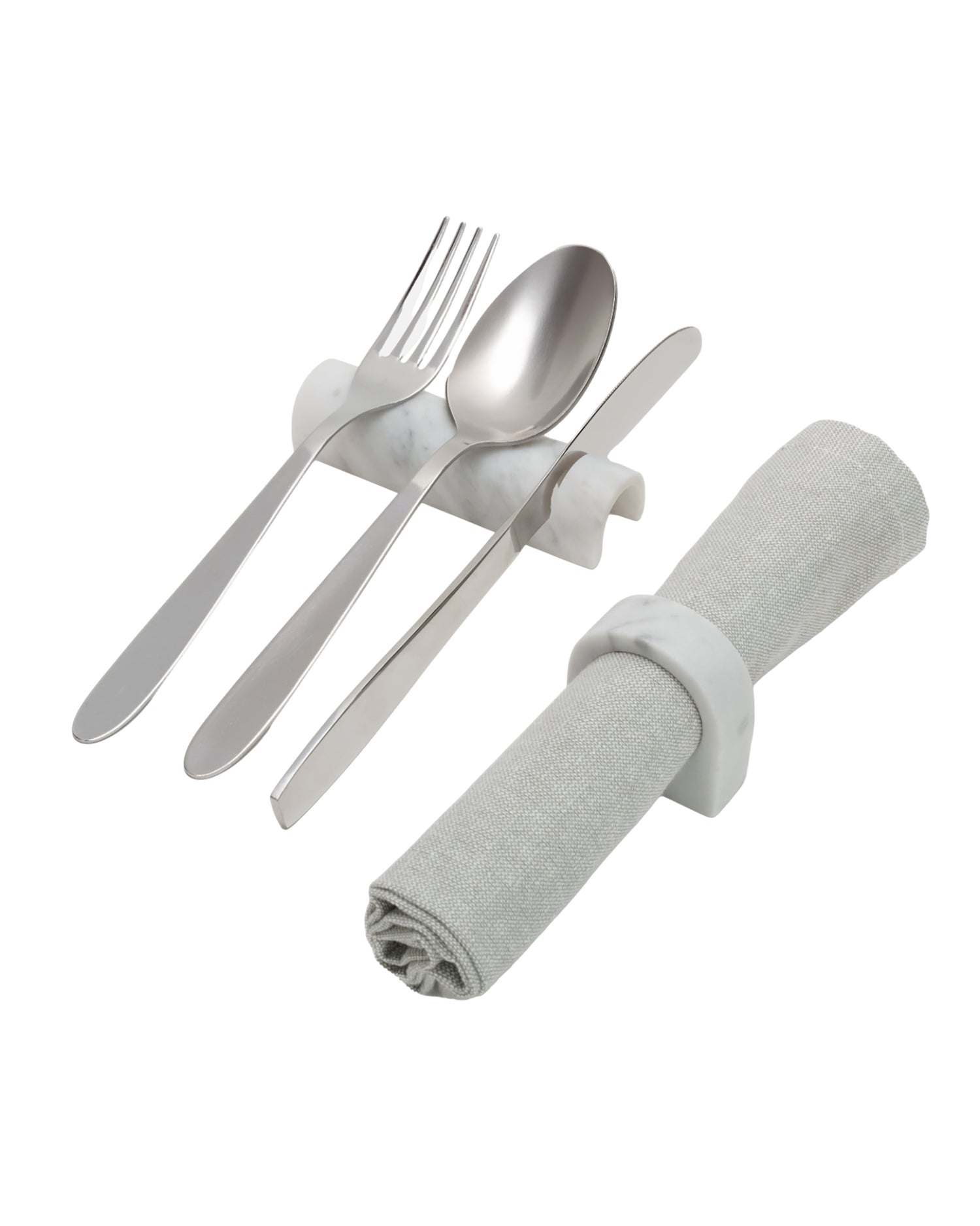 Carolino - Marmo di Carrara (set 4 pezzi)