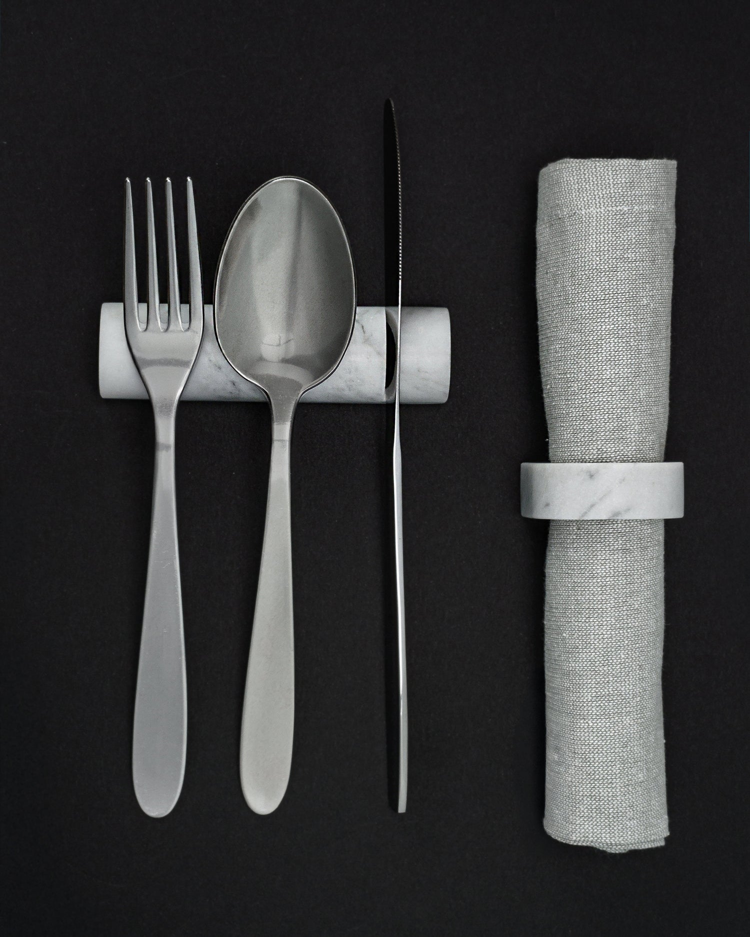 Carolino - Marmo di Carrara (set 4 pezzi)