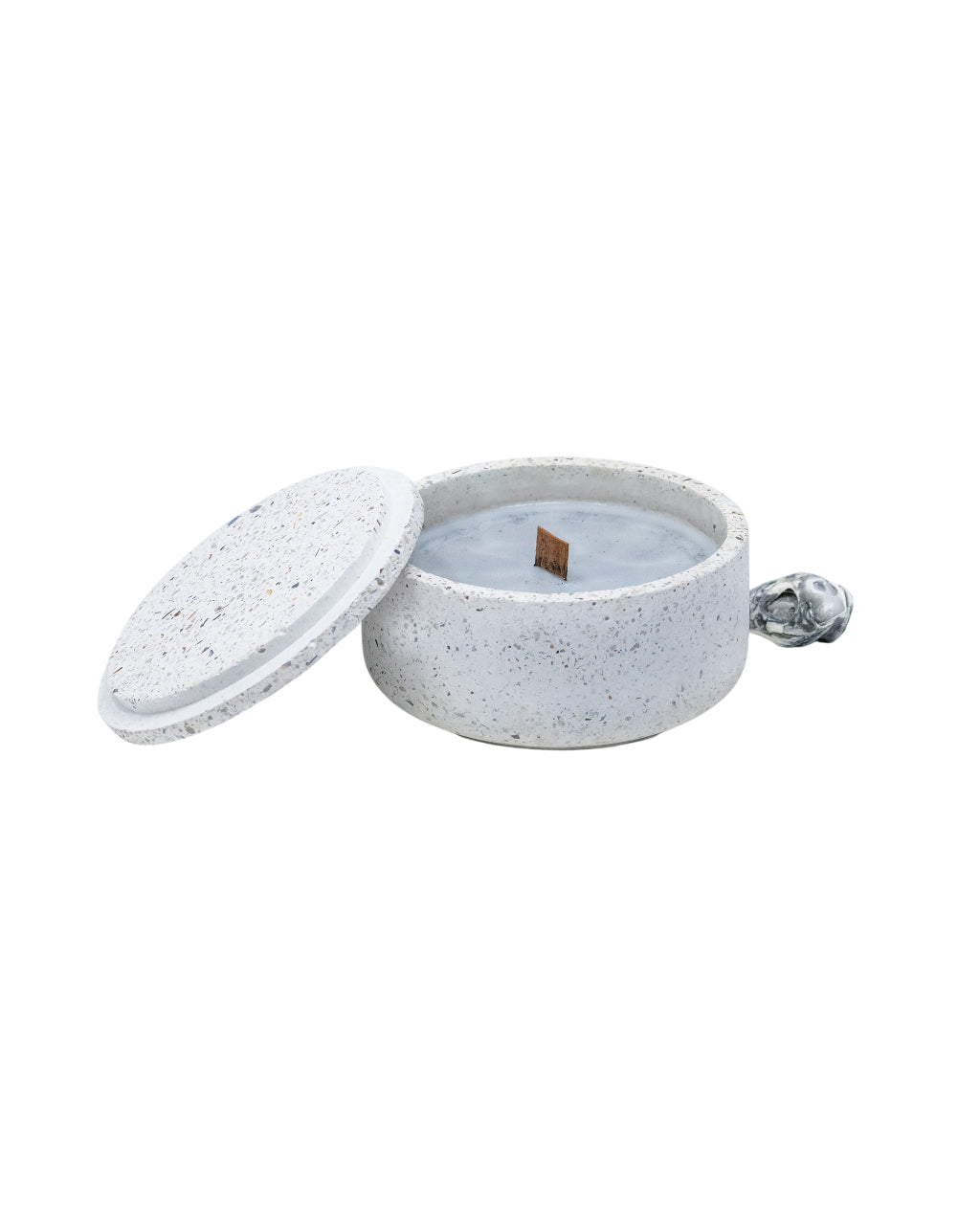 Salsedine Candle Jar with lid - bianca