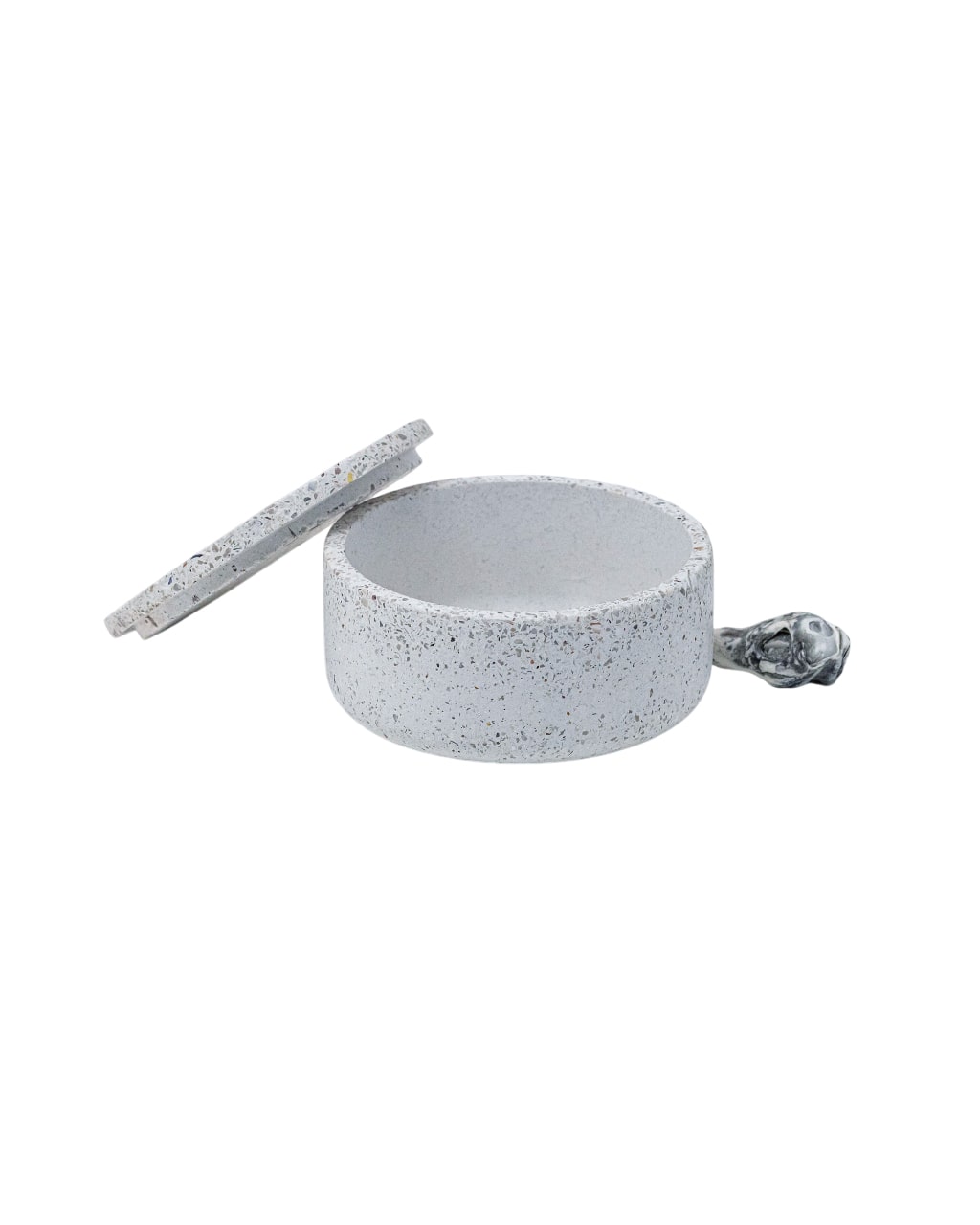 Salsedine Jar with lid - bianco