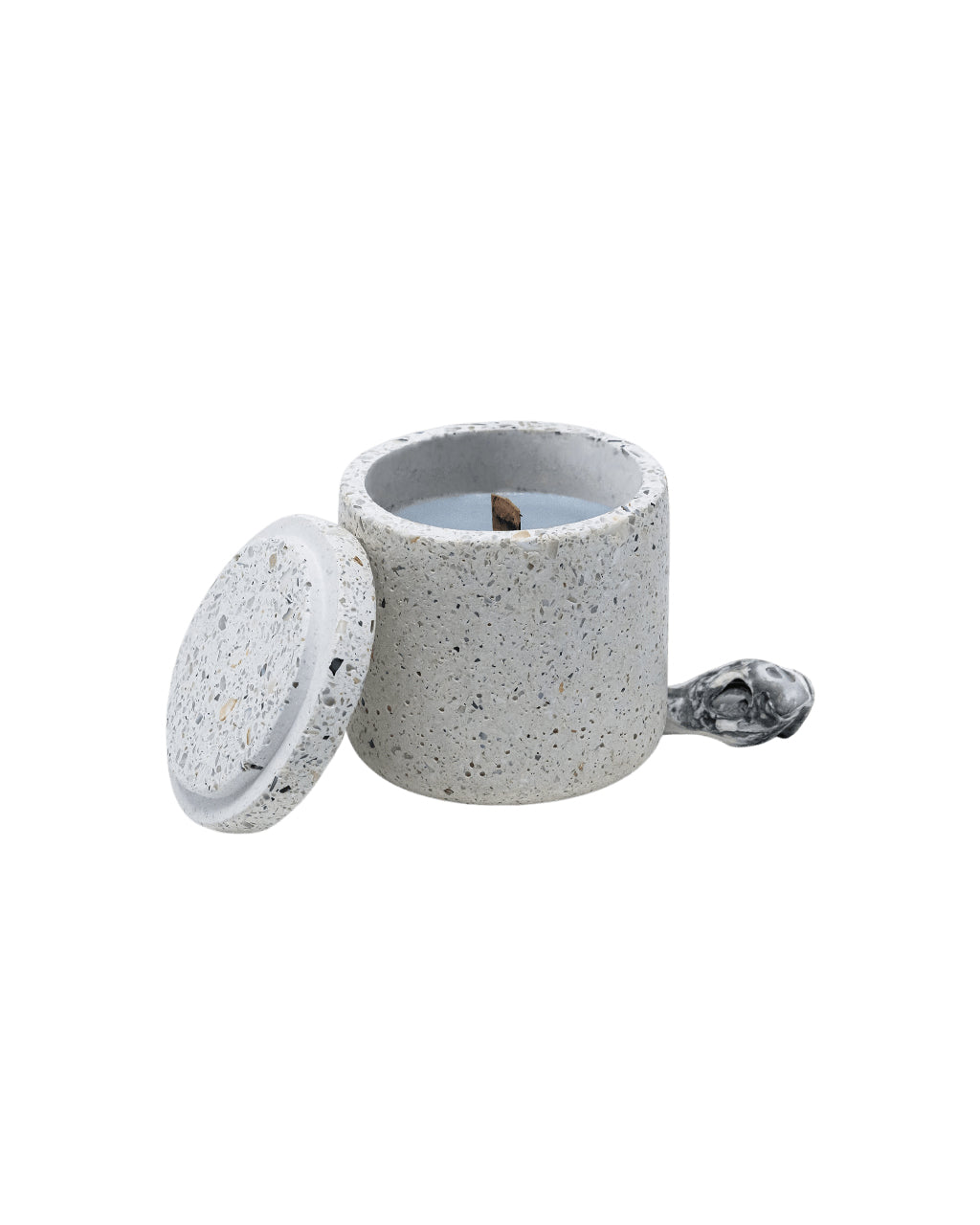 Salsedine Small Candle Jar with lid - bianca