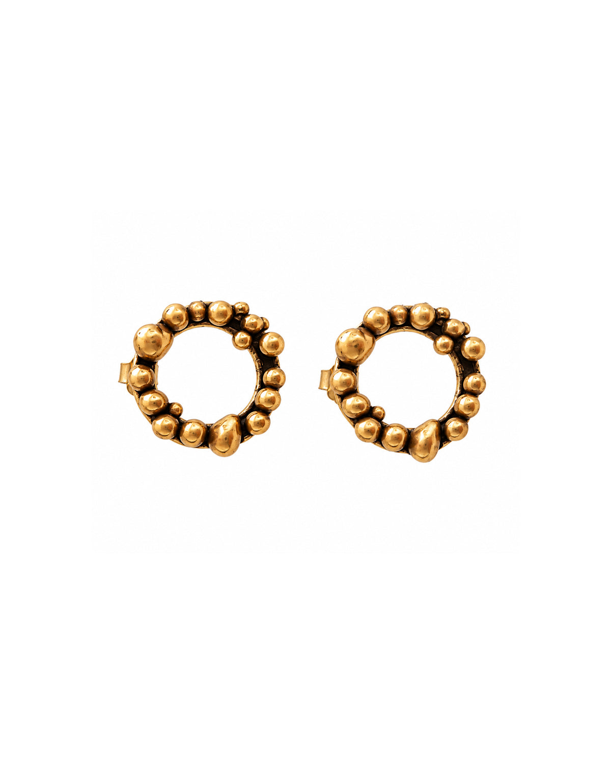 Orecchino aperto Bolle Ottone e Bronzo