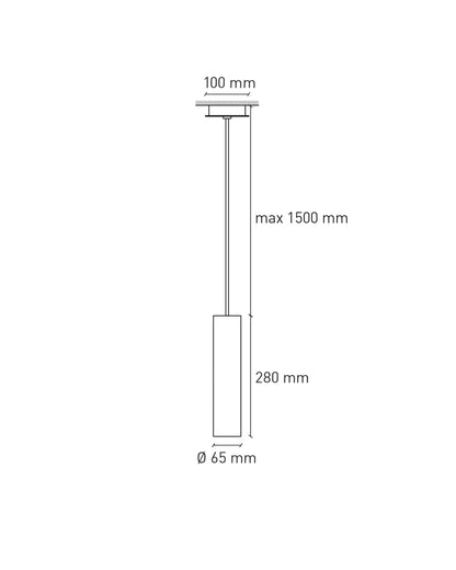 Lampada a sospensione Cromia - 28 cm