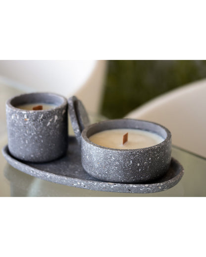 Salsedine Candle Jar with lid - bianca