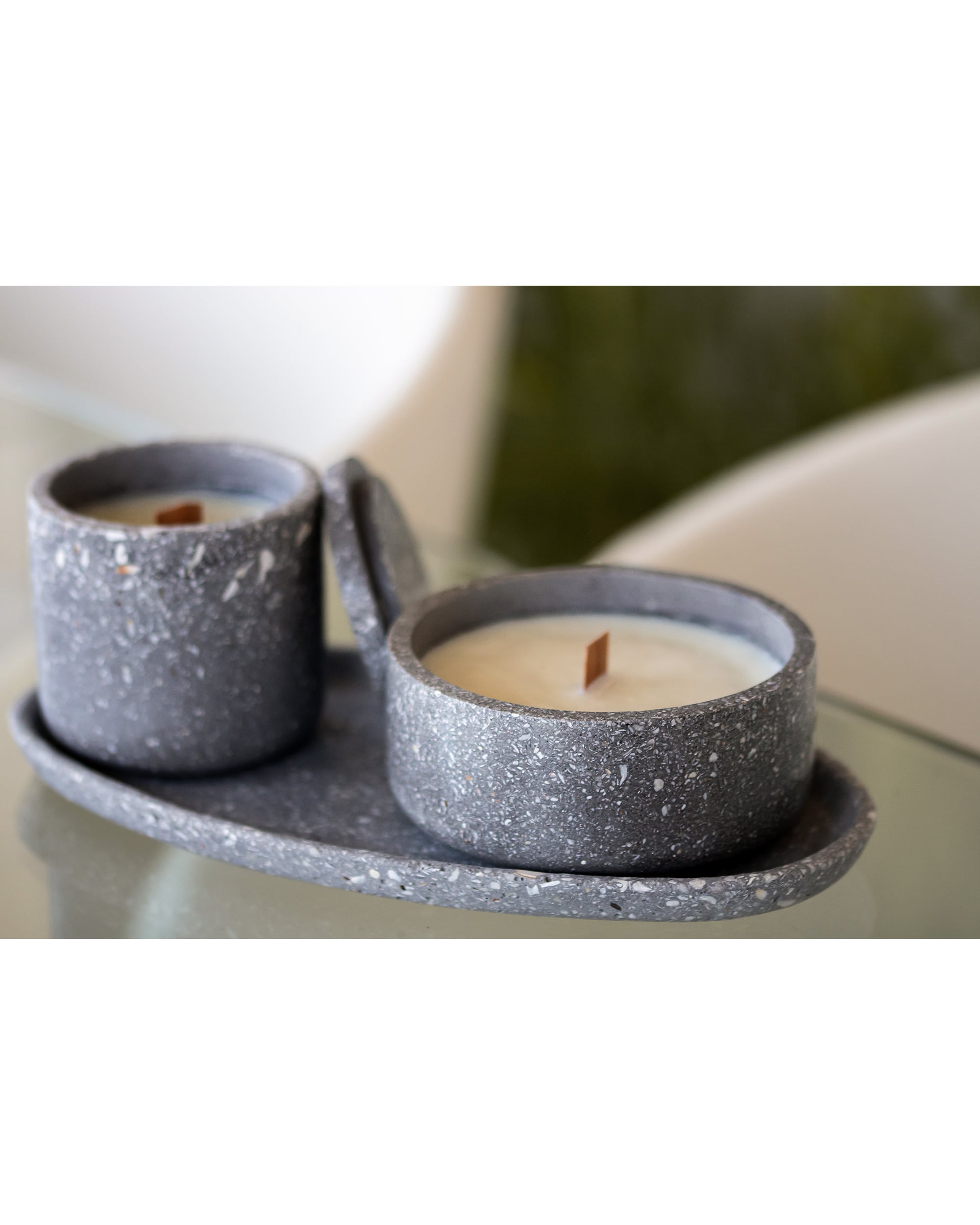 Salsedine Small Candle Jar with lid - bianca