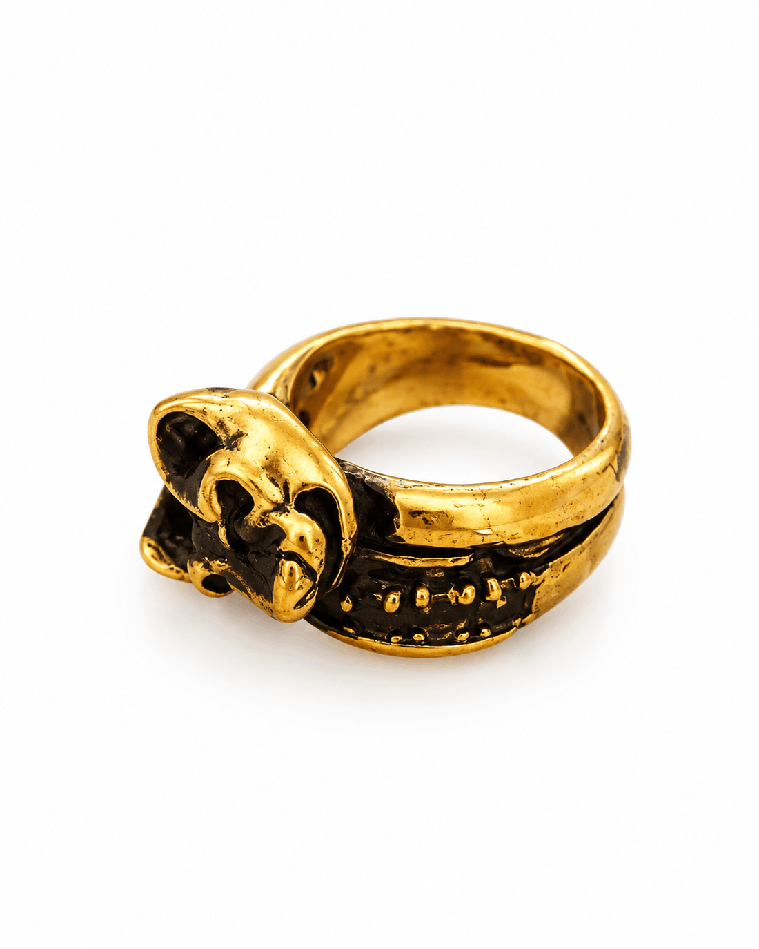 Anello leonessa con pietre