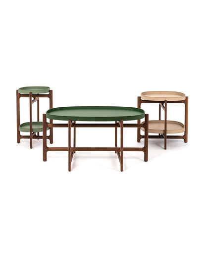 Folding coffee table - Chelsea - Olive green
