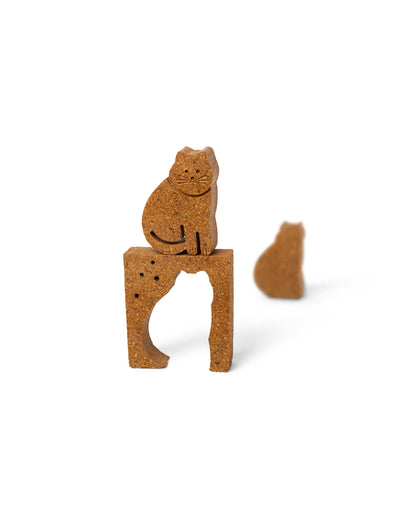 The cat is...