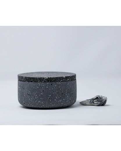 Salsedine Candle Jar with lid - nera