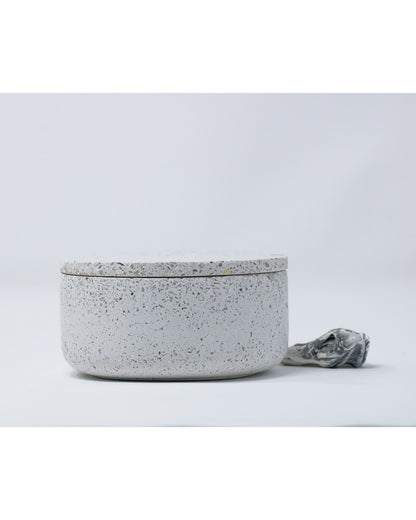 Salsedine Candle Jar with lid - bianca