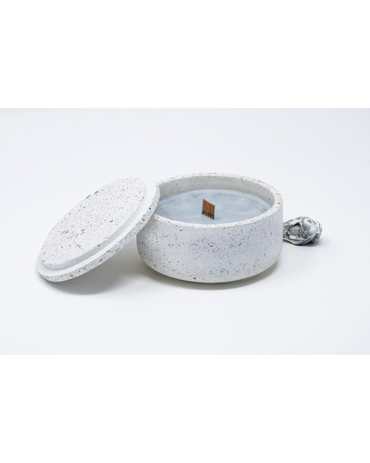 Salsedine Candle Jar with lid - bianca