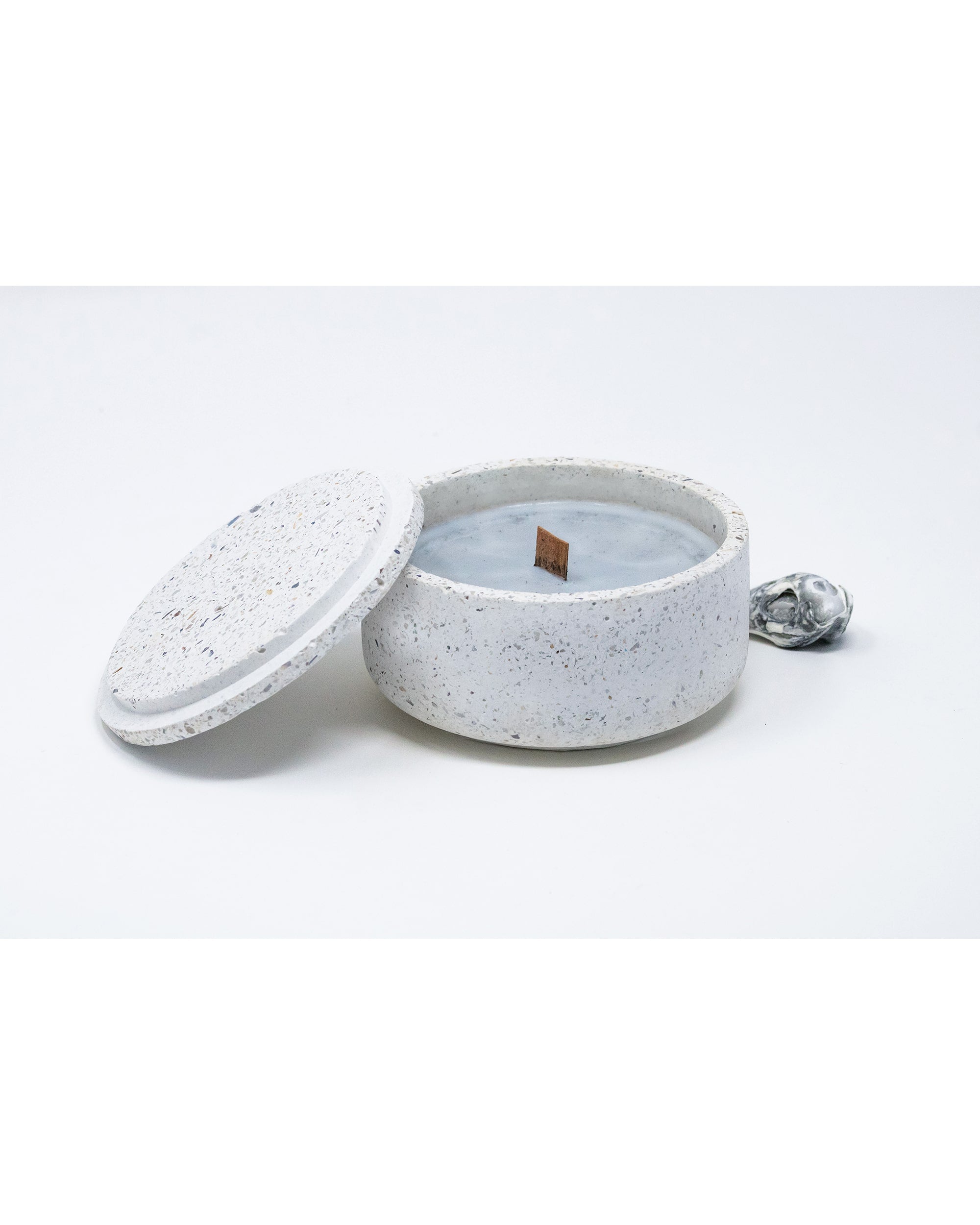 Salsedine Candle Jar with lid - bianca