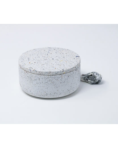 Salsedine Candle Jar with lid - bianca