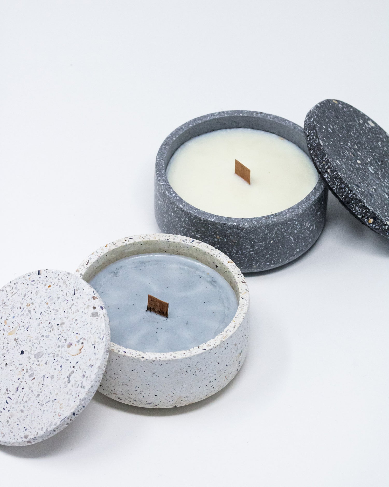 Salsedine Candle Jar with lid - bianca