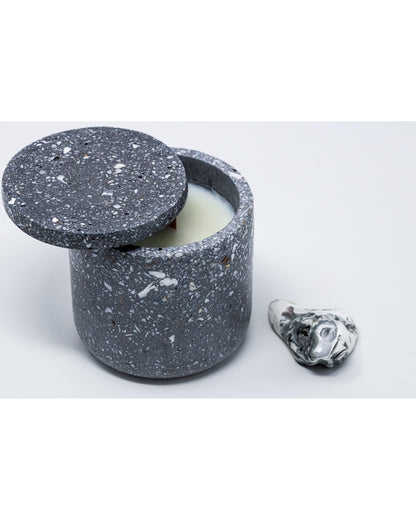 Salsedine Small Candle Jar with lid - nera
