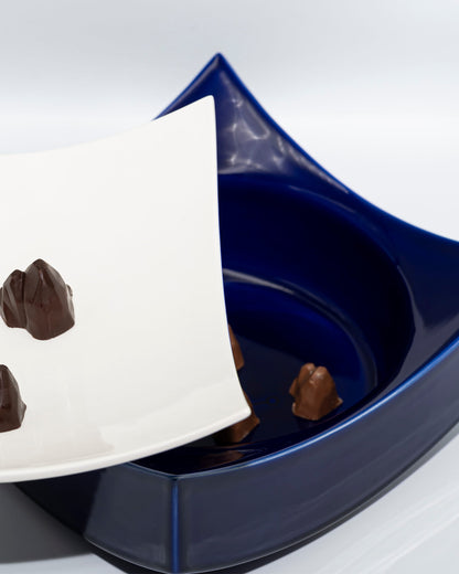 Wave - Contenitore per cioccolatini con vassoio